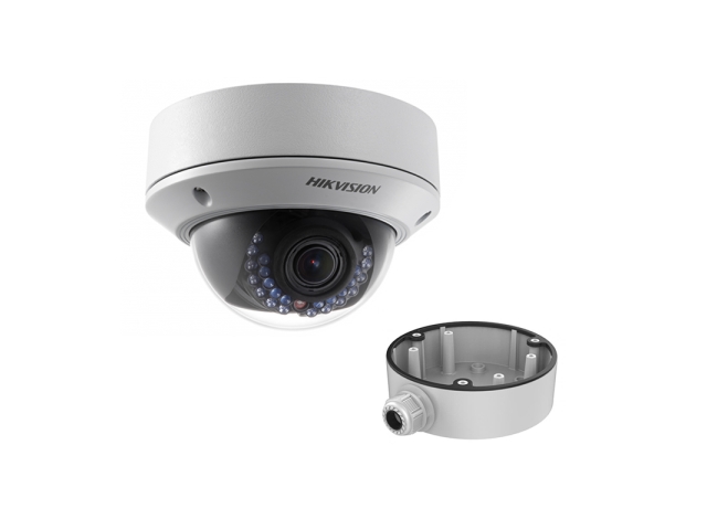 Hikvision DS-2CD2722FWD-IZS (2.8-12 мм) + DS-1280ZJ-DM21 (видеокамера + распред.коробка)